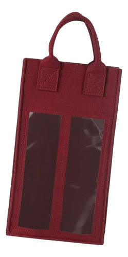 2 Botellas Bolsa De Regalo De Vino Tote Bolsa De Vino Rojo