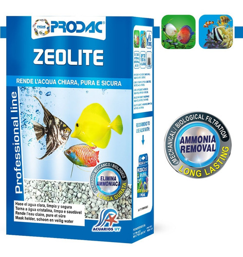 Zeolita Filtración Biológica Acuario. Prodac Zeolite 700g