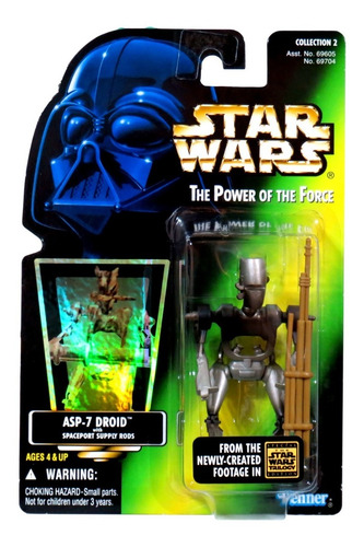 Star Wars Power Of The Force Gold Asp 7 Droid