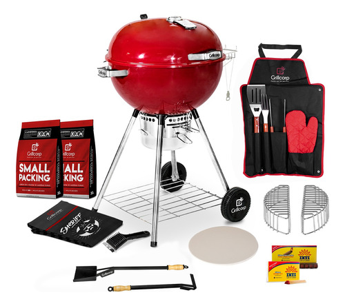 Combo Parrilla Sheriff 22 Mediana + Accesorios - Grillcorp