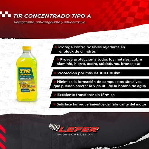 Tir Refrigerante Anticongelante Anticorrosivo Bardahl 1 L