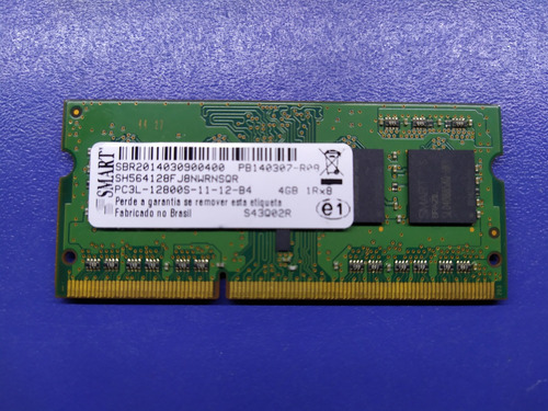 Memória Ram 4gb 1x4gb Smart Sh564128fj8nwrnsqr