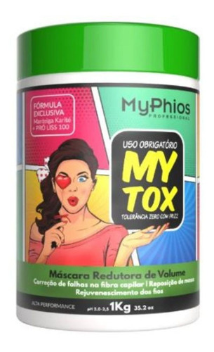 Mytox 1kg Botx Capilar My Phios Redutor De Volume Original