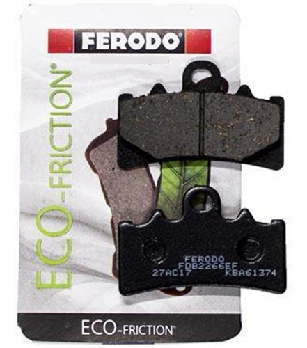 Pastillas Freno Dominar 400ug Delanteras Ferodo Eco-friction