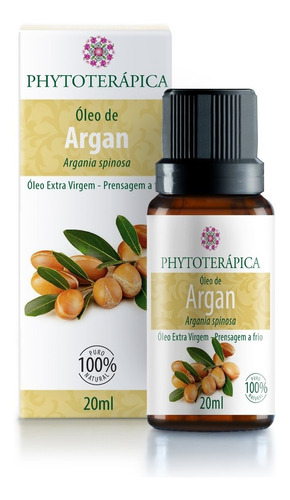 Óleo Vegetal De Argan 20ml - Phytotérapica (100% Puro) Saúde