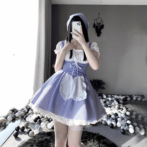 Lolita Cosplay Sexy Anime Cinderella Maid Lencería Disfraz K