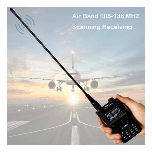 Antena De La Aviación Radtel Mhz, 1496 Pulgadas Walkie Sma