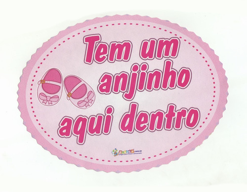 Imagem 3 de 10 de Placa Para Foto Chá De Bebê Menina 9 Unidades