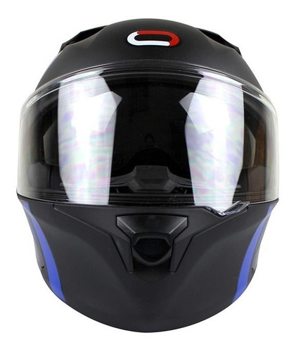 Casco Roda Rush Linzo Azul Mate Abatible Certificacion Dot