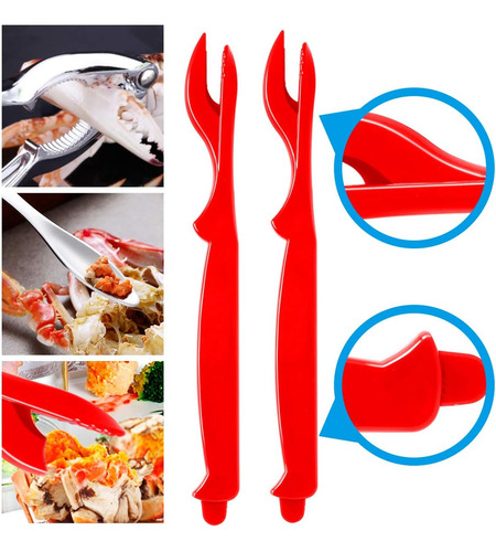 Juego De 7 Herramientas De Mariscos Que Incluye 4 Tenedores