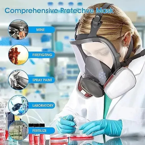 Wyq Máscara De Gas De Cara Completa Con 6800 Filtros