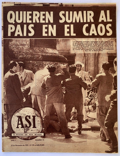 Revista Asi N° 6 Propaganda Peronista Caso Burgos 1955