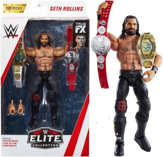 2 X Clásico Tag Team Campeonato-Mattel Cinturón para WWE Lucha Libre Figuras
