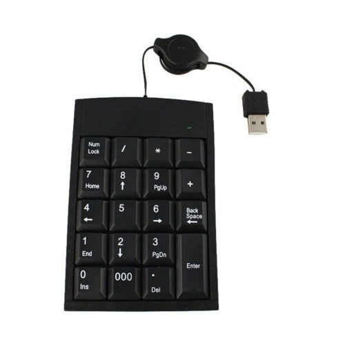 Usb De 19 Teclas Numérico Número Num Pad Teclado Teclado Par