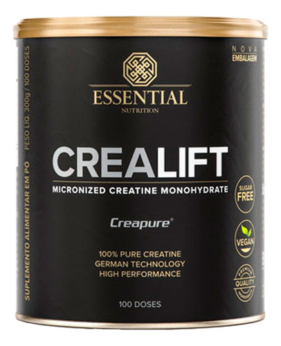 Crealift 300g - Creatina Monohidratada Creapure - Essential Sabor Neutro