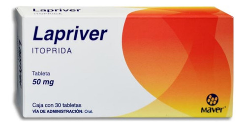 Itoprida 50 Mg Lapriver Caja 30 Tabletas Maver Laboratorios