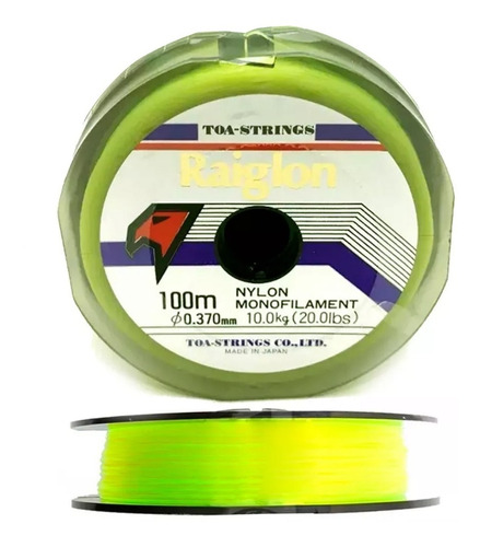 Tanza Nylon Monofilamento Raiglon 100mts 0.26 Mm Fluor