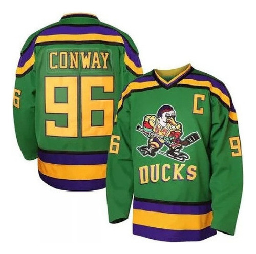 Adam Banks #99 De Mighty Ducks Camiseta De Hockey 01