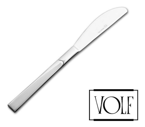 Cuchillo De Mesa Cubierto Volf Focus Acero Inoxidable