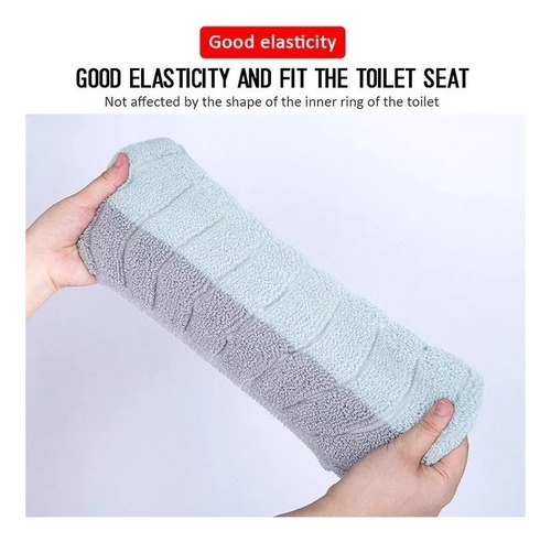 - . 5pzs Cubre Asiento Funda Lavable Cálida Inodoro Taza Wc