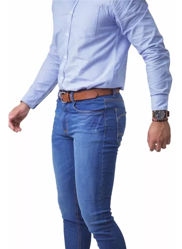 Ejecutable Conmoción especificación Pantalón De Mezclilla Para Hombre Corte Skinny De Moda