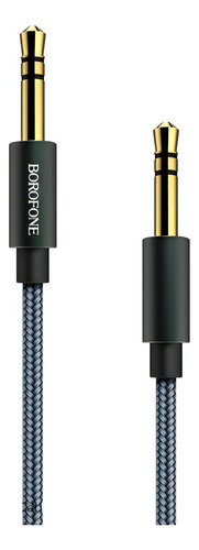 Cable Auxiliar 3.5 De 1 Mt Borofone Color Plateado