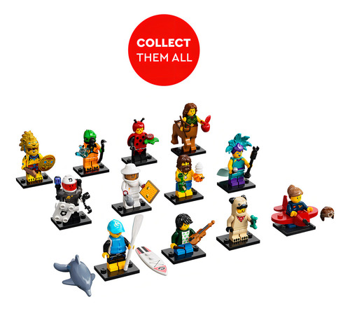Lego Minifiguras Serie 21 66657, 2021 (paquete De 6)
