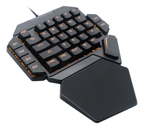 Teclado K50 Com Uma Mão, Mecânico, Com Fio, Rgb, Retroilumin