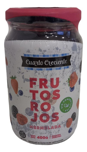 Mermelada Frutos Rojos 400gr |sin Tacc| Cuarto Creciente X6u