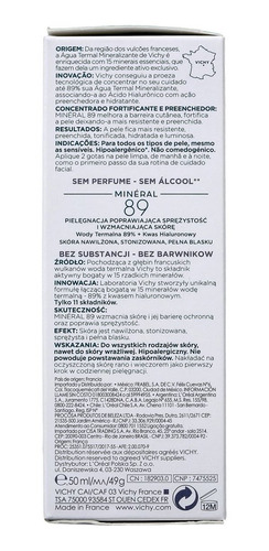 Vichy Minéral 89 - Hidratante Facial 50ml