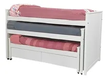 Comprar Cama Nido Superpuesta Triple Laqueada Blanca 3 Tres Camas