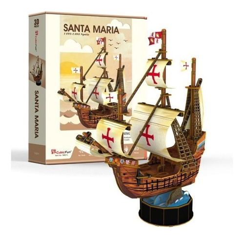 Barco Santa María Mini - Puzzle 3d / Demente Games