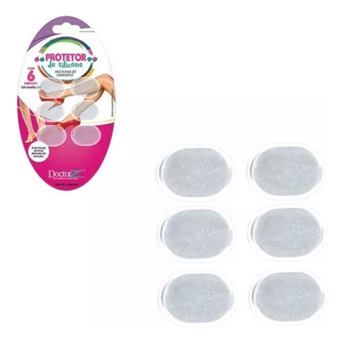 3 Pares De Almofada Adesivas De Silicone Para Calos E Pés