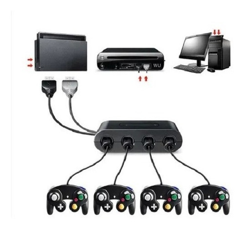 Imagen 4 de 4 de Adaptador Control De Gamecube Para Switch/pc - Residentgame