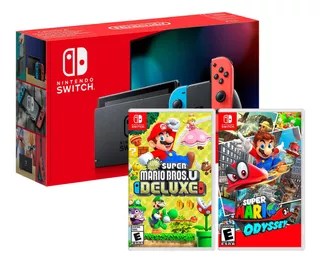 Consola Nintendo Switch 2019 + Mario Odyssey +new Sper Mario