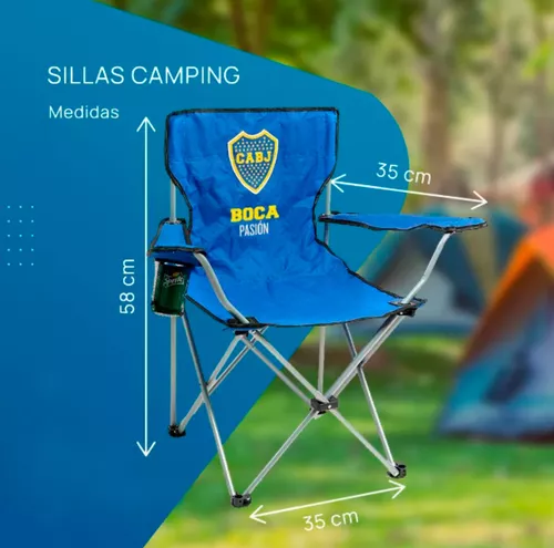 Silla Camping Infantil Plegable River Boca C/ Posavaso Funda