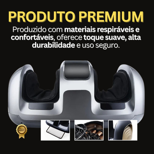 Massageador De Pés Elétrico 3dx Com Aquecimento - Aparellho Relaxante Para Os Pés - Com Airbags De Silicone, Massagem Profunda E Controle Remoto Alívio Instantâneo Em Casa