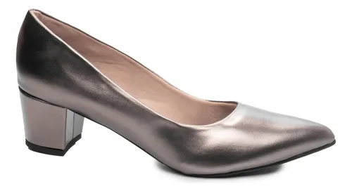 Scarpin cinza store chumbo