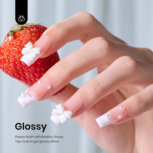 Esmalte De Uñas En Gel Blanco Beetles, 15 Ml, Esmalte De Uña
