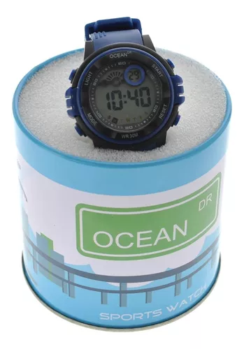 Reloj MUJER Digital Marca OCEAN Dr. SUMERGIBLE - 6 Meses De Garantia +  ESTUCHE / DIG160