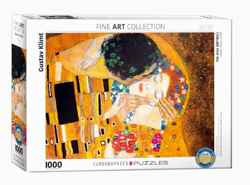 Liquidación Rompecabezas 1000 Pz Arte El Beso Gustav Klimt