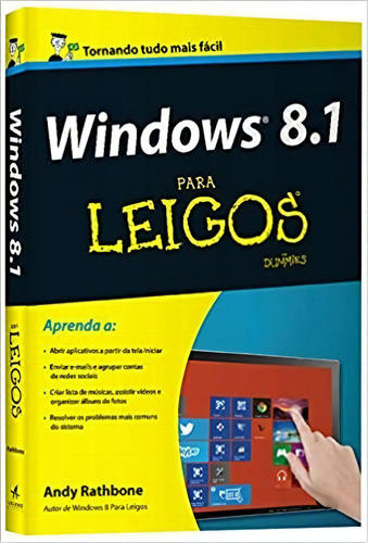 Windows 8.1 Para Leigos, De Andy Rathbone. Editora Alta Books Em Português