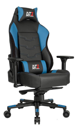 Cadeira de escritório DT3sports Orion gamer ergonômica  azul com estofado de couro sintético