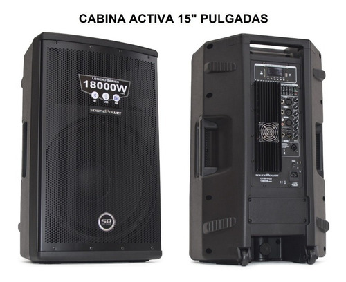 Imagen 1 de 9 de Cabina Activa Soundpower L315d-plus 15  18000w La + Poderosa