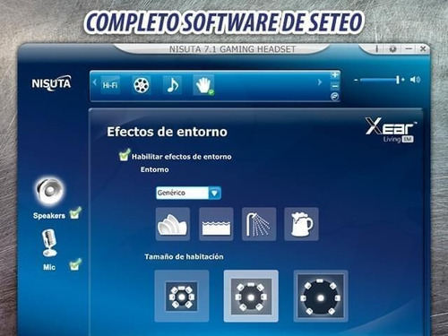 Imagen 5 de 7 de Auricular Gamer Usb 7.1 Software, Micrófono Y Led Nsaugz450