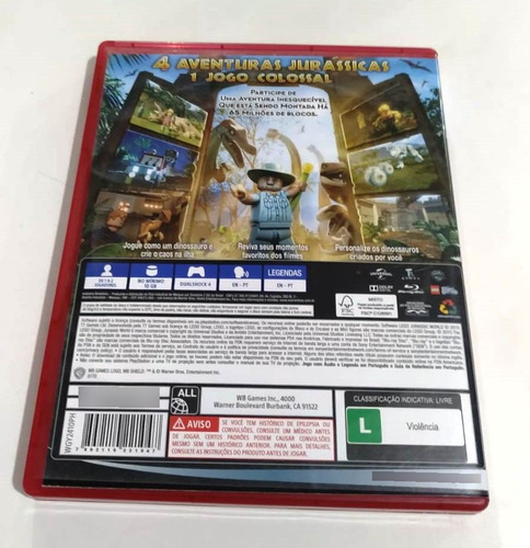 Lego Jurassic World Jurassic World Standard Edition Warner (Usado)