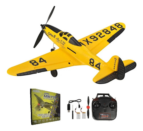 Avión Clasico P39 Airacobra Rc 4ch Top Rc Hobby Caja/regalo