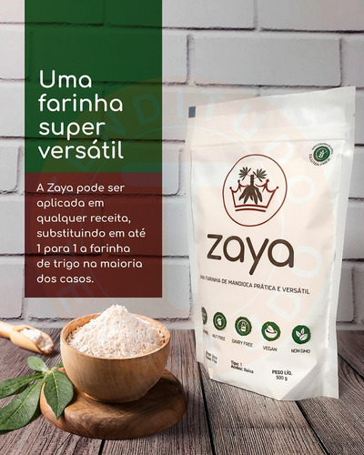 Farinha De Mandioca Zaya Sem Glúten 10kg Food Service