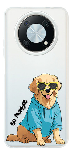Funda Para Huawei Para Mujer Perrito Cool Golden Su Nombre