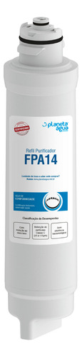 Filtro Refil Planeta Água FPA 14 compatível Electrolux PA21G, PA26G, PA31G, PE11B, PE11X, PC41B, PC41X, PH41B, PH41X, PE12A, PE12B, PE12G e PE12V